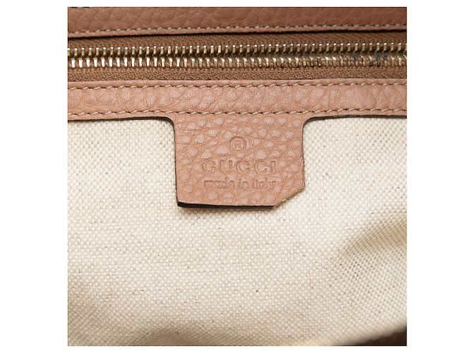 Borsa a spalla Bella in pelle di vitello granata marrone medio Gucci Carne - vista 5