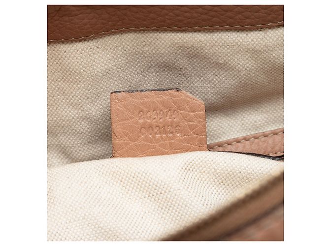 Borsa a spalla Bella in pelle di vitello granata marrone medio Gucci Carne - vista 6