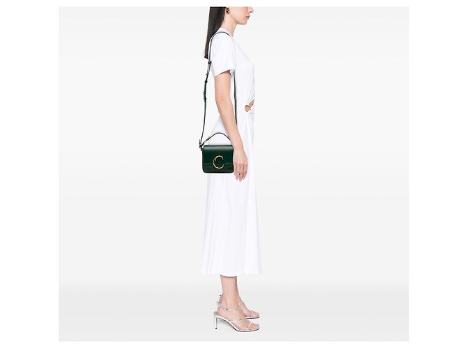 Borsa Chloé Green Mini in pelle C Verde Verde scuro - vista 10
