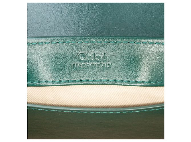 Borsa Chloé Green Mini in pelle C Verde Verde scuro - vista 5