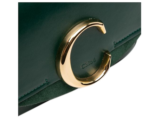 Borsa Chloé Green Mini in pelle C Verde Verde scuro - vista 8