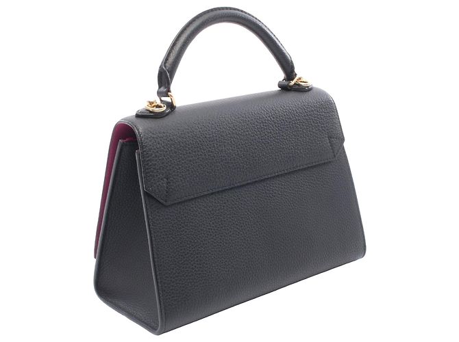 Louis Vuitton Nero Taurillon Twist Borsa a Mano MM - vista 2