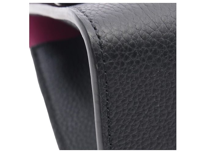 Louis Vuitton Nero Taurillon Twist Borsa a Mano MM - vista 6