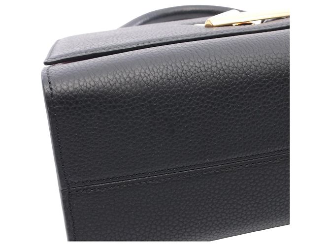 Louis Vuitton Nero Taurillon Twist Borsa a Mano MM - vista 7