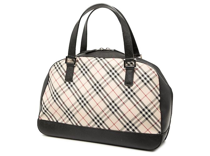 Borsa in tela Nova Check beige di Burberry - vista 2