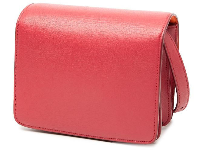 Classic Box Céline Celine Rosso Piccola Borsa in Pelle di Vitello Classica - vista 2