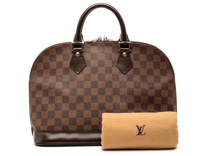 Louis Vuitton Alma PM Damier Ebene Marrone - vista 8
