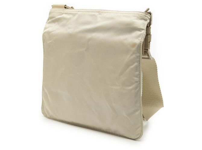 Prada Beige Tessuto Borsa a Tracolla con Zip - vista 2