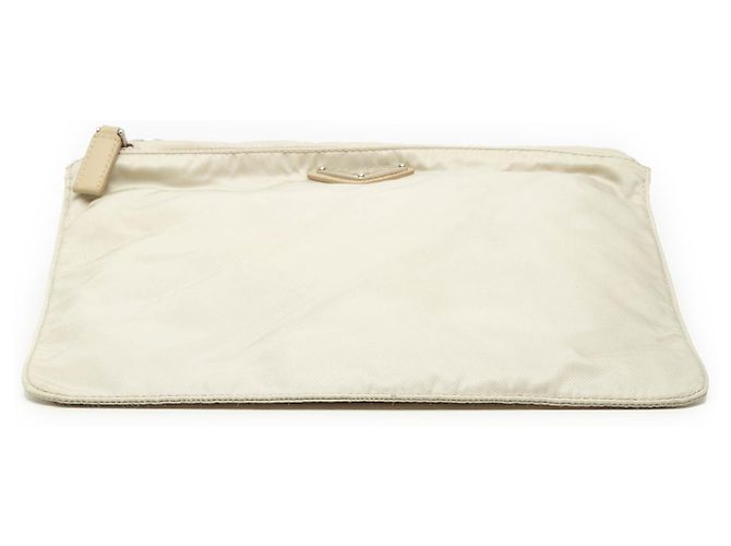 Prada Beige Tessuto Borsa a Tracolla con Zip - vista 3