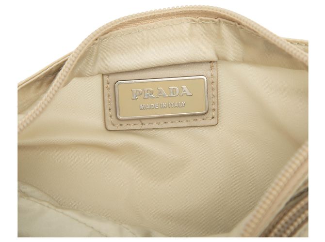 Prada Beige Tessuto Borsa a Tracolla con Zip - vista 5