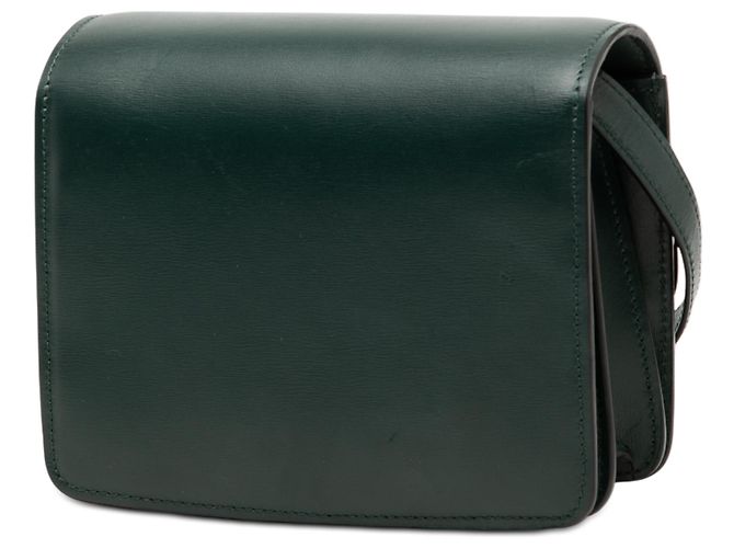 Classic Box Céline Celine Verde Piccola Scatola Classica in Pelle di Vitello Verde scuro - vista 2