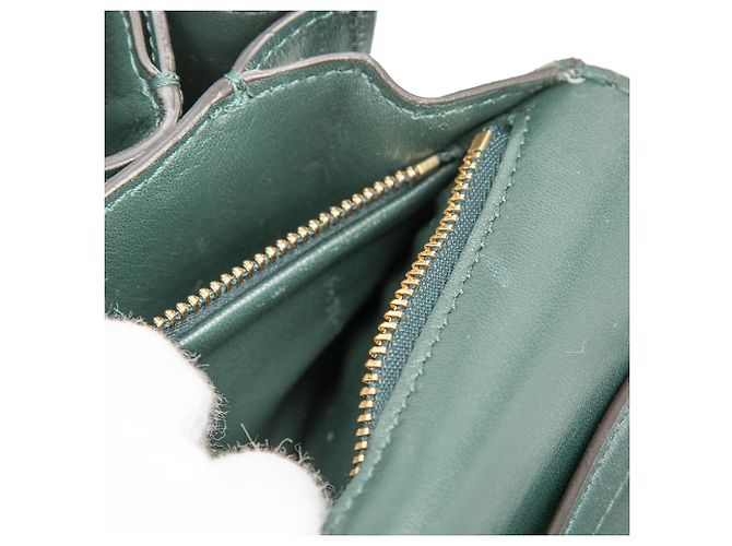 Classic Box Céline Celine Verde Piccola Scatola Classica in Pelle di Vitello Verde scuro - vista 6