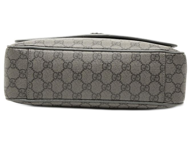 Borsa a tracolla Ophidia GG Supreme media grigia Gucci Marrone - vista 3