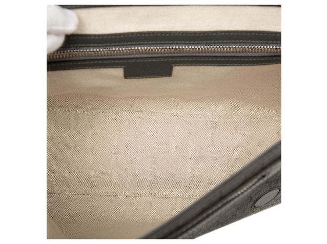 Borsa a tracolla Ophidia GG Supreme media grigia Gucci Marrone - vista 4