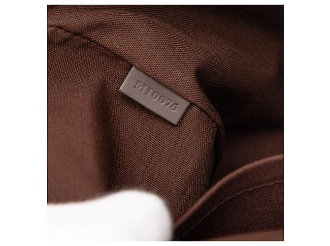 Reporter Melville Damier Ebene Marrone Louis Vuitton - vista 6