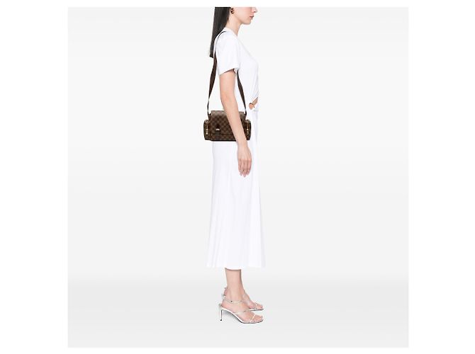 Reporter Melville Damier Ebene Marrone Louis Vuitton - vista 7