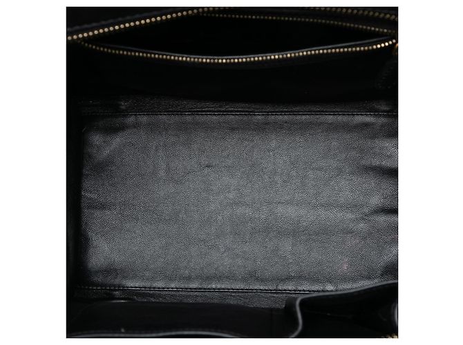 Luggage Céline Celine Braune Mini Bicolor Canvas- und Leder-Reisetasche Beige - Ansicht 4