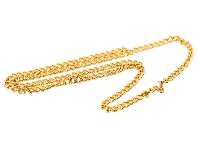 Collana a catena a doppio giro placcata in oro Chanel D'oro - vista 4
