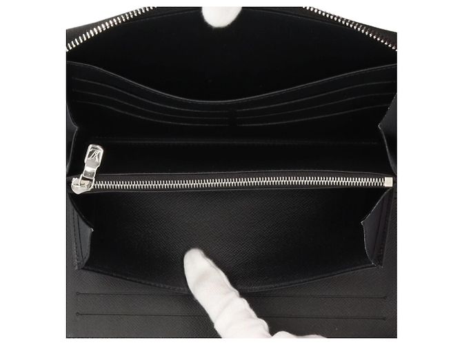 Louis Vuitton Taiga Zippy Organizer Wallet Black Multiple colors - view 6