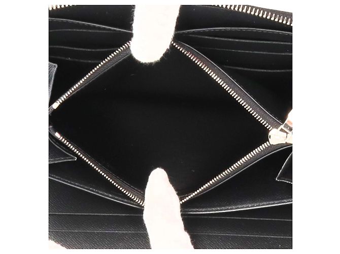 Louis Vuitton Taiga Zippy Organizer Wallet Black Multiple colors - view 7