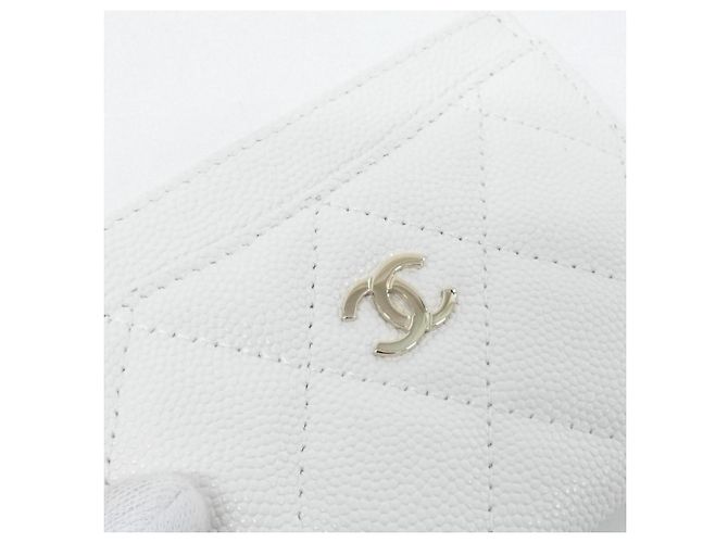 Timeless Chanel zeitlos klassischer Visitenkartenhalter Weiß - Ansicht 4