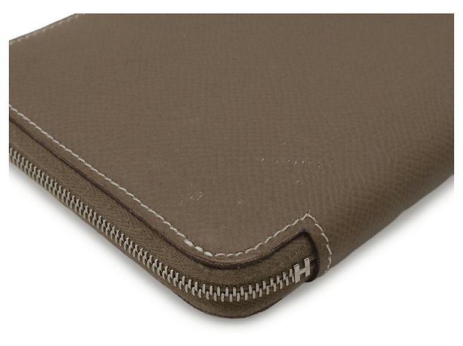 Cartera Larga Azap de Hermès en Cuero Epsom Gris pardo - vista 4