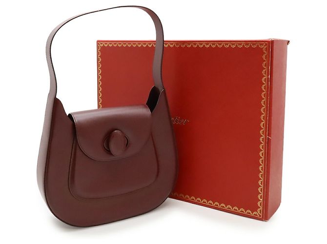 Borsa a Spalla Cartier Must in Bordeaux Bordò - vista 10