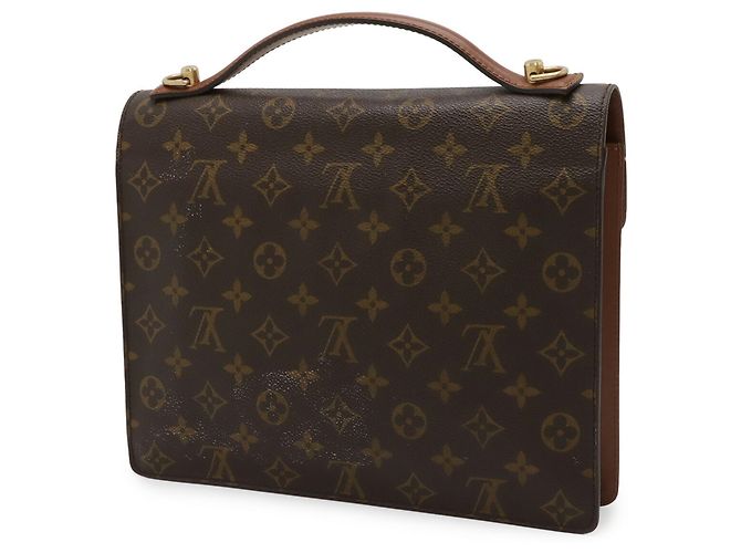 Borsa Monceau 28 Monogramma Louis Vuitton Marrone - vista 3