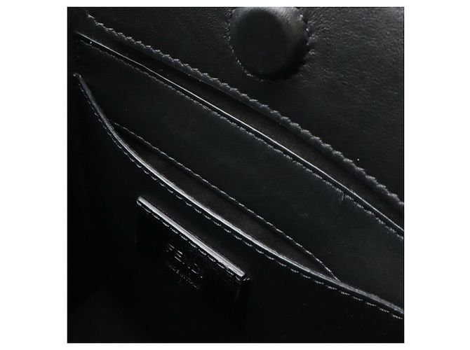 Fendi Lederhandtasche Schwarz Beige - Ansicht 10