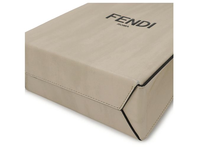 Fendi Lederhandtasche Schwarz Beige - Ansicht 4