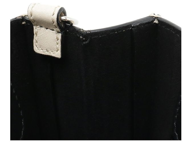 Fendi Lederhandtasche Schwarz Beige - Ansicht 8