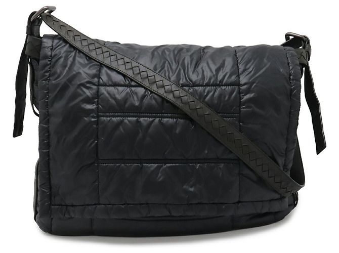 Borsa a Spalla Spinnaker di Bottega Veneta Nero - vista 2