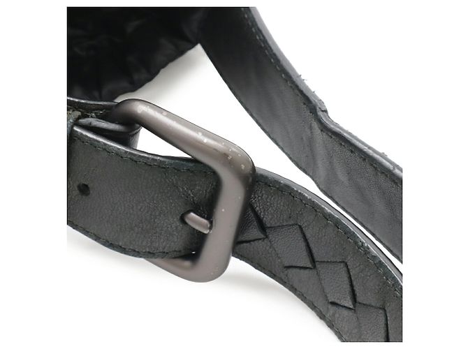 Borsa a Spalla Spinnaker di Bottega Veneta Nero - vista 6