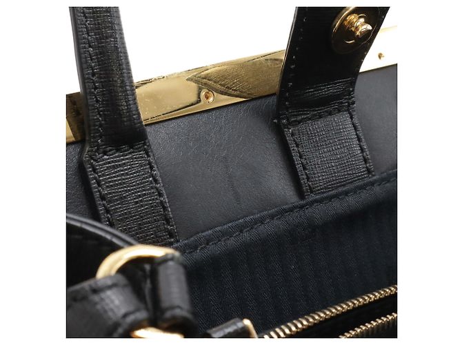 Fendi Petite 2Jours Handtasche Schwarz - Ansicht 10