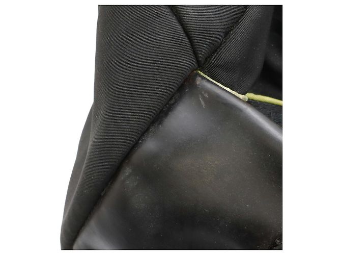Borsa Boston Chanel in nero e giallo - vista 5