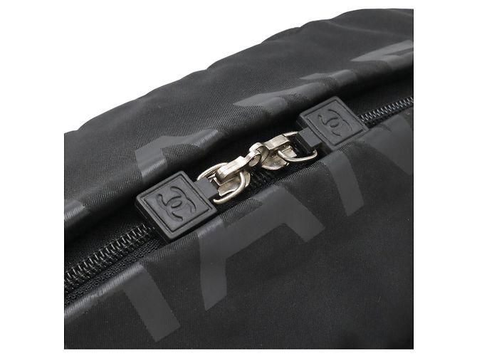 Borsa Boston Chanel in nero e giallo - vista 7