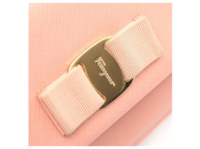 Borsa a Spalla Vara Ribbon Pochette di Salvatore Ferragamo Rosa - vista 7
