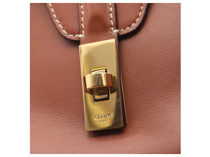 Céline Borsa a Spalla Celine Teen Soft 16 Marrone - vista 8