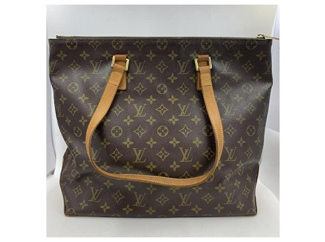 Borsa Tote Cabas Mezzo Monogramma Louis Vuitton Marrone - vista 2