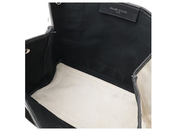 Borsa tote in tela nera Balenciaga Nero - vista 9