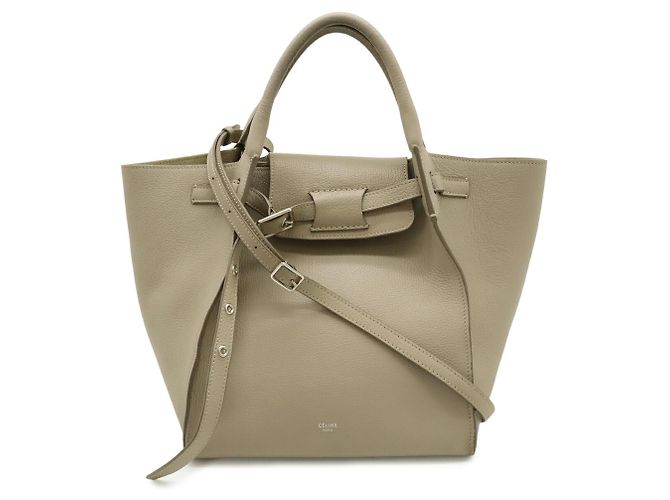 Céline Celine Big Bag Piccola Borsa a Mano Grigio - vista 2