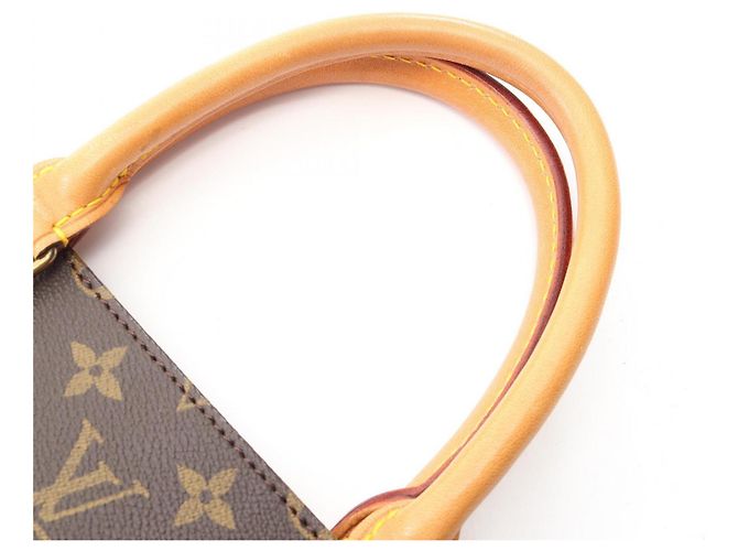 Borsa Tote Sac Plat Louis Vuitton Marrone Monogramma - vista 10
