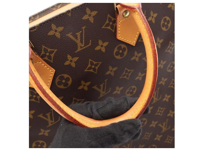 Borsa Tote Sac Plat Louis Vuitton Marrone Monogramma - vista 11