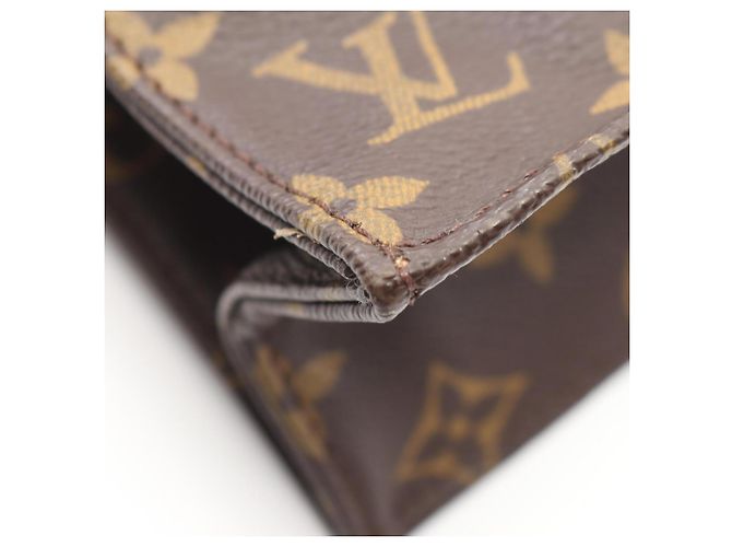 Borsa Tote Sac Plat Louis Vuitton Marrone Monogramma - vista 7