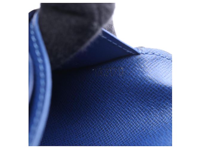 Portafoglio Longo Bi-fold Brazza di Louis Vuitton Blu - vista 5