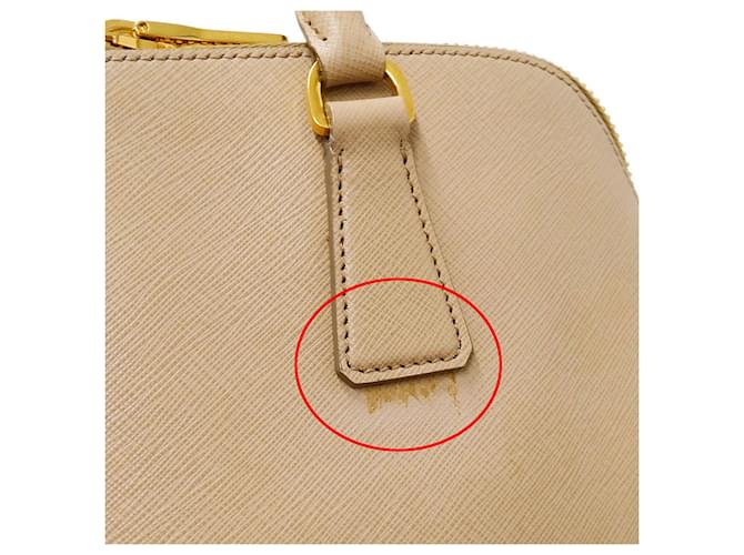 Borsa Saffiano beige Prada - vista 10