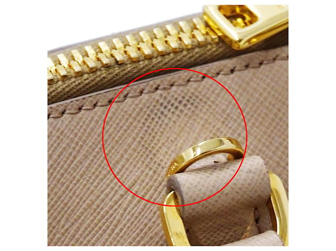 Borsa Saffiano beige Prada - vista 12