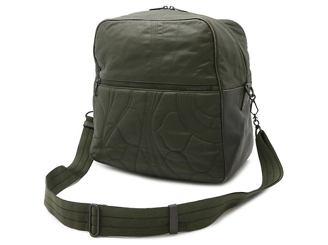 Borsa a Spalla in Pelle Bottega Veneta Verde Cachi - vista 3