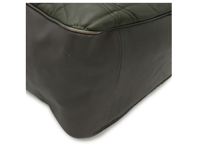 Borsa a Spalla in Pelle Bottega Veneta Verde Cachi - vista 4