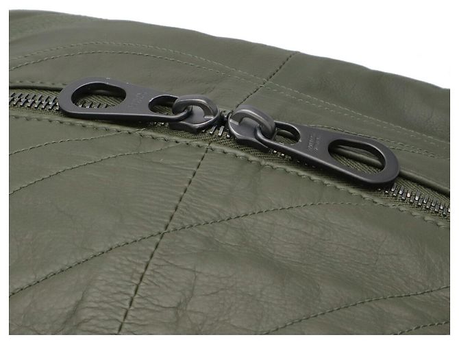 Borsa a Spalla in Pelle Bottega Veneta Verde Cachi - vista 5
